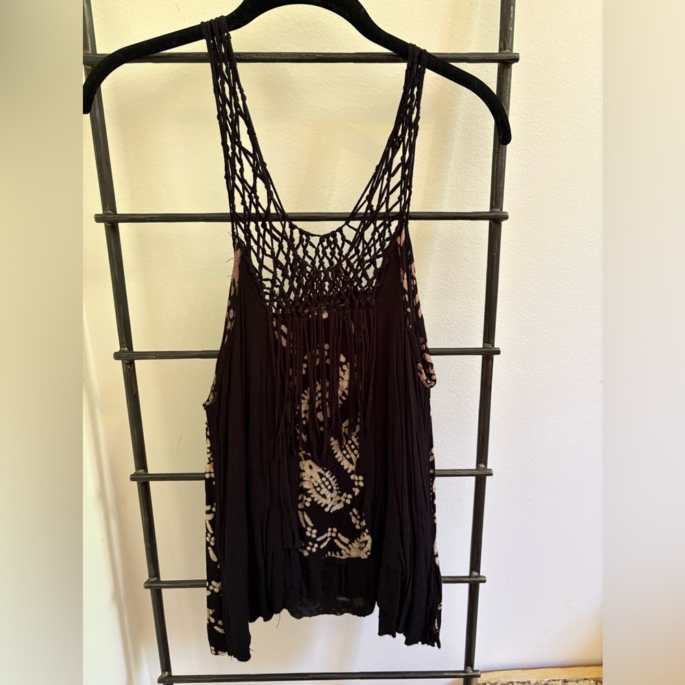 Free People Fringe Tank Top
